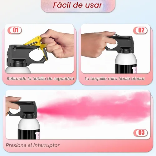 Vista 6 de POPUPARTY - Extintor de revelación de género - 1 rosa, 1 azul Gender Reveal Smoke Bombs,Powder Spray Set – Shower Photo Props , Indoor , Outdoor