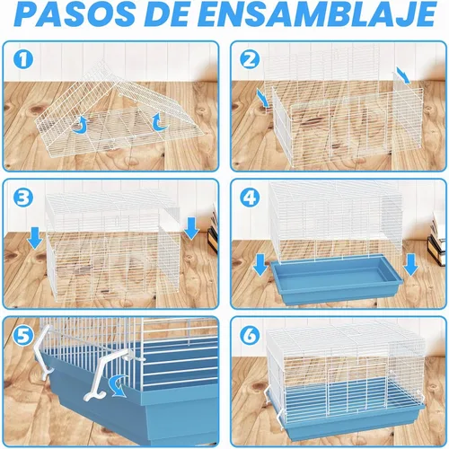 Vista 5 de Jaula para hámsters para hámsters, jerbos, ratones, ratas, conejillos de indias pequeños y otros animales pequeños.