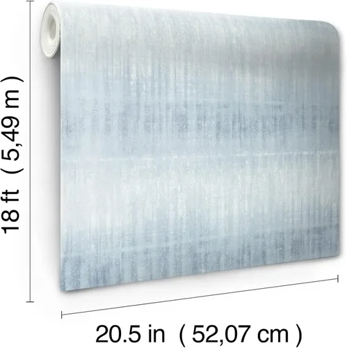 Vista 9 de WallPops! Papel pintado azul de Santuario para despegar y pegar