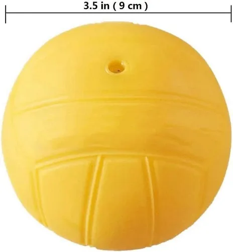 Vista 4 de Spike - Pelotas de repuesto Pelotas de juego de red redonda Pelota extra de rebote fuerte Pelota de goma amarilla de 3.5 pulgadas Piscina