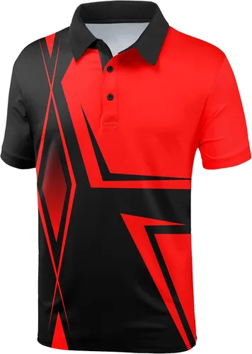 Vista 2 de Polo de golf para hombre manga corta táctica casual camiseta de tenis