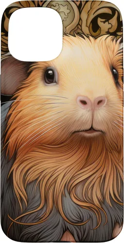Vista 6 de iPhone 16 Guinea Pig Art Nouveau Abstract Case