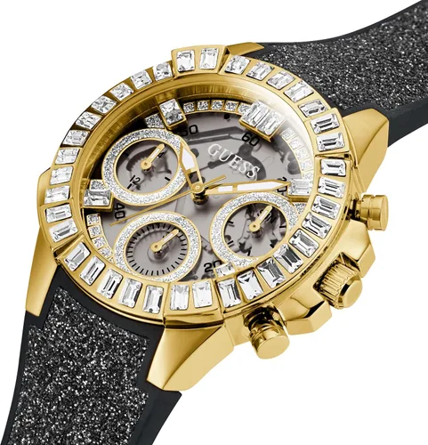 Vista 5 de GUESS 36mm Stainless Steel Watch with Baguette Crystals