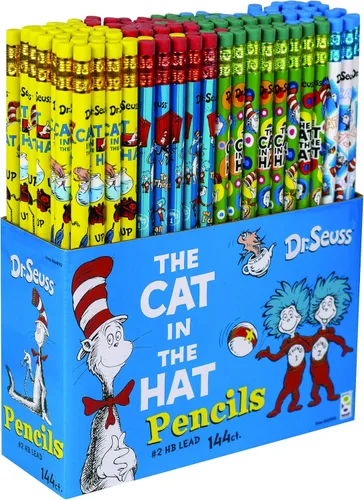 Vista 6 de Raymond Geddes Dr. Seuss Cat in the Hat #2 - Lápices (paquete de 144)