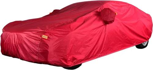 Vista 10 de Funda para automóvil compatible con Nissan March, cubierta completa para automóvil, transpirable y a prueba de polvo, resistente al viento, forro