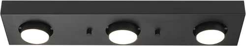 Vista 5 de Globe Electric Iluminación de riel integrada LED negra mate de 3 luces