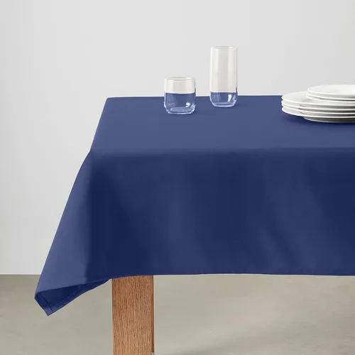 Vista 5 de [Usado] Amazon Basics - Mantel rectangular de tela de poliéster lavable, 60 x 102 pulgadas, color azul marino, paquete de 2