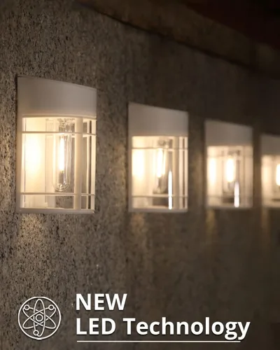 Vista 6 de Luces Solares de Valla, 8 Piezas de Luz de Cubierta Alimentadas por Energía Solar, Luces Solares Impermeables para Exteriores Decorativas