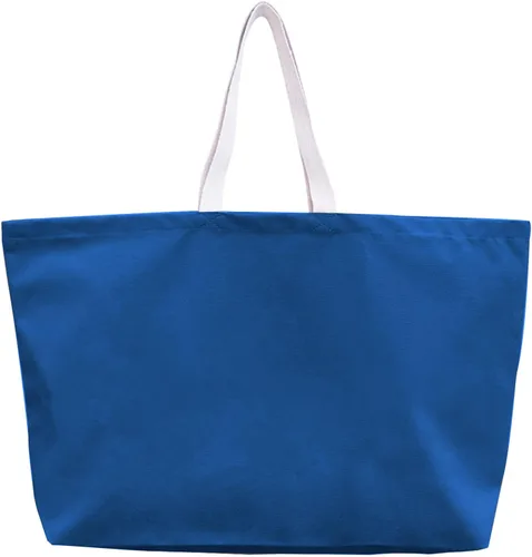 Vista 17 de Bolsa de lona grande, extra grande, para compras, playa, reutilizable, más grande, bolsa sólida lisa de 28 x 8 x 16 pulgadas Largest Plain Solid