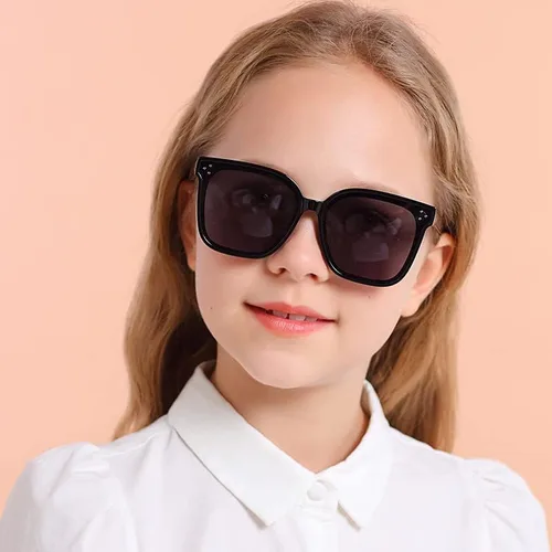 Vista 2 de FEISEDY Gafas de sol cuadradas polarizadas para niños y niñas, con protección UV, estilo clásico, B2316