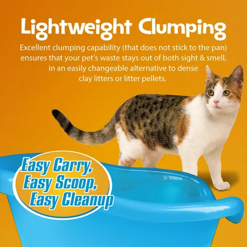 Vista 7 de SmartCat Arena para gatos natural aglomerante, 4.5 kg (453 g 1 paquete) - Alternativa a la arcilla y arena en pellets - Químicamente y 99% libre