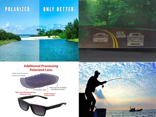 Vista 6 de ColorViper - Lector bifocal, transparente + clip magnético polarizado gafas de sol polarizadas