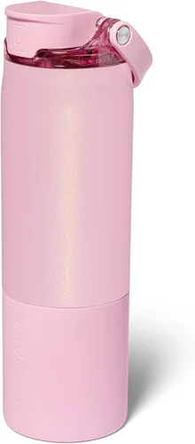 Vista 37 de BrüMate Rise - Botella de agua de 25 onzas con pajita de silicona cubierta 100 % a prueba de fugas, botella de agua de acero inoxidable aislada