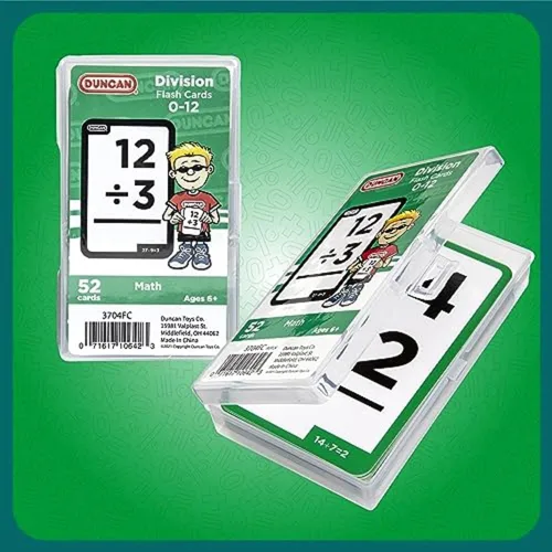 Vista 5 de Duncan - Tarjetas para practicar la división, verde y blanco, (3704FC)