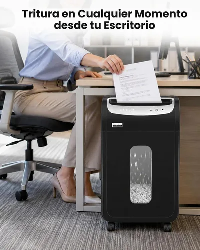 Vista 7 de VidaTeco Trituradora de papel resistente de 25 hojas para oficina - ETL