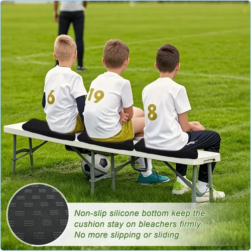 Vista 4 de Esme L&H Stadium Seat Cushions, 3D Mesh Fabric Bleacher Cushion, Portable Stadium Seat Cushion for Bleachers