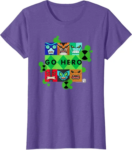 Vista 25 de Ben 10 Go Hero - Camiseta, Azul / Patchwork, S