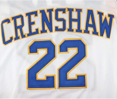 Vista 5 de Aniwante McCall 22 Wright 32 Crenshaw - Camiseta de baloncesto con costuras S-XXXL