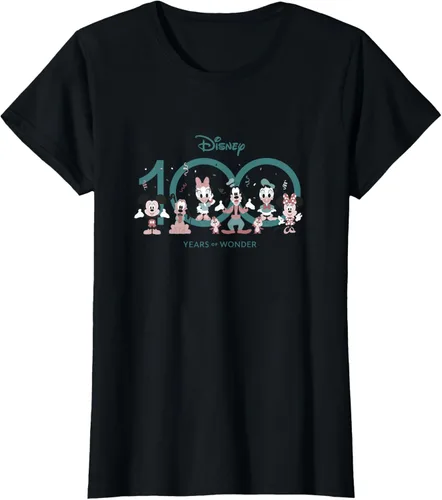Vista 38 de Disney 100 Years of Wonder Mickey & Pals Muted Cute D100 Camiseta, Negro