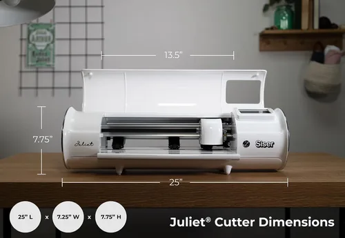 Vista 2 de Siser Juliet Essential Bundle - Máquina de corte profesional de alta definición de 12 pulgadas para vinilo, papel y más, compatible con WiFi
