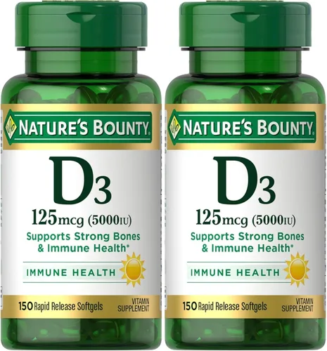 Vista 7 de Nature's Bounty, D 5000 Iu Softgels, 100 ct