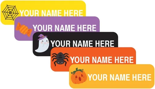 Vista 45 de Etiquetas de nombre personalizadas. Las etiquetas impermeables aptas para lavavajillas son ideales para la escuela y la oficina, ropa de guardería