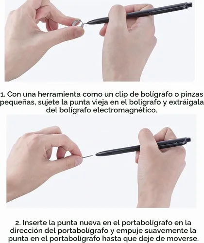 Vista 7 de 20 puntas de rotulador de repuesto para BOOX Pen Plus, Pen2 Pro, Max Lumi2, Note Air2, Note5, Nova Air C Stylus, bolígrafo triangular y punta 20