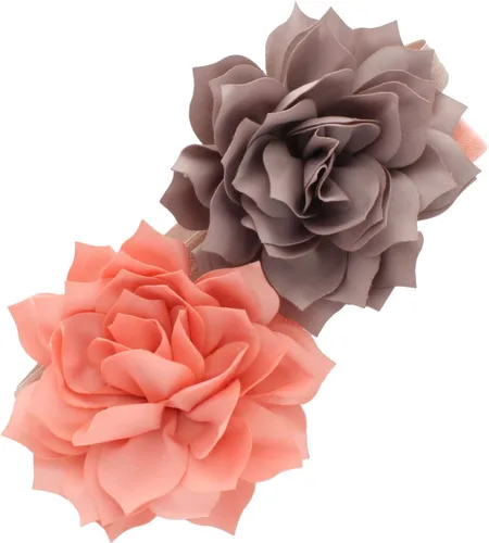 Vista 28 de Diademas de flores de pétalos para bebés y niñas, par elástico para niños pequeños