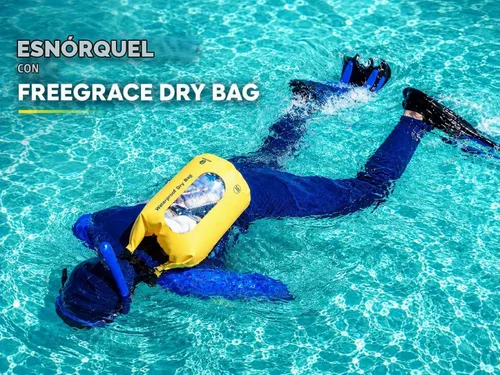 Vista 5 de Freegrace - Juego de 3 bolsas secas impermeables, bolsa seca con 2 cierres y correa de hombro desmontable; bolsa de cintura y funda para teléfono
