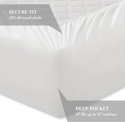 Vista 26 de Comfort Spaces Sábanas 100% Algodón Twin XL, Transpirables, Naturalmente Frescas, Sábanas de Algodón Suave con Bolsillo Elástico de 14 Pulgadas que