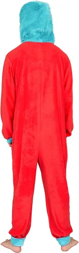 Vista 7 de Dr. Seuss Thing 1 y 2 parches intercambiables para adultos o niños disfraz de pijama