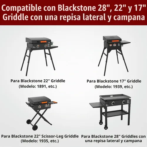 Vista 2 de SHINESTAR Cubierta de Parrilla para Blackstone de 22" y 28" Cubierta de Parrilla de Estante Único con Capucha y Soporte, Cubierta Impermeable