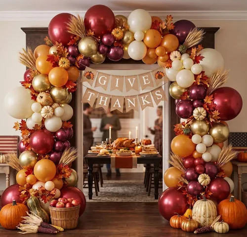 Vista 5 de Kit de arco de globos color naranja quemado burdeos, guirnalda de globos de otoño retro boho con crema dorada metálica para otoño, cosecha, Acción