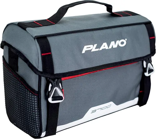 Vista 16 de Plano Bolsa de aparejos de pesca de vanguardia para fines de semana, base impermeable moldeada, almacenamiento espacioso, mangas de herramientas