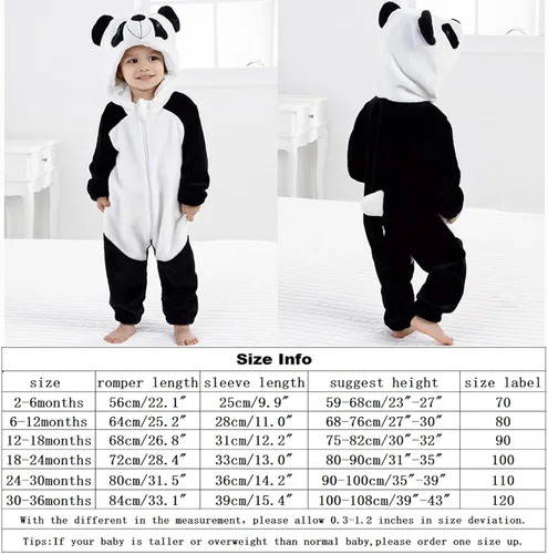 Vista 7 de Disfraces de animales para bebé unisex mameluco para Halloween