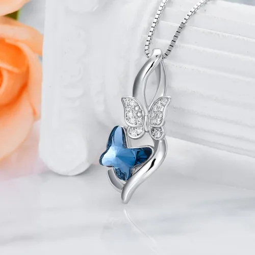 Vista 66 de Collar de plata de ley para hermanas, joyas de cumpleaños para hermanas y amigas