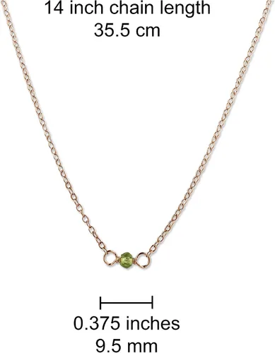 Vista 149 de Gargantilla de piedra natal – Regalo de cumpleaños, regalo para niña, mujer, amiga, hija, esposa, mamá, ella, joyas de piedras preciosas para uso