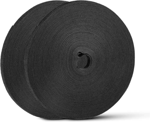 Vista 10 de BSELEYY - Amarres de Cable Reutilizables de 27 Yardas x 1 Pulgada - Correas de Cable Ajustables Cinta de Gestión de Cables Correas de Organización