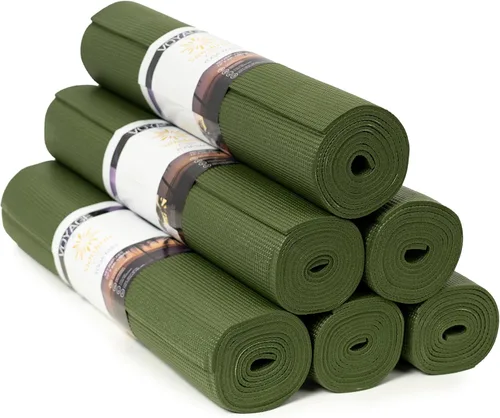 Vista 8 de Voyage - Tapete de yoga a granel, paquete de 6, 72 x 24 pulgadas, esterillas de yoga profesionales para estudio y gimnasio, 0.197 in de grosor