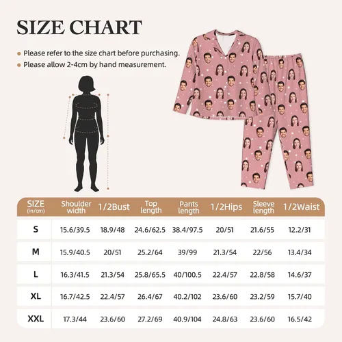 Vista 3 de Ti Caldi Pantalones de pijama personalizados para mujeres y hombres, pijamas de franela personalizadas con foto de cara, pantalones de pijama