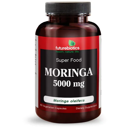 Vista 5 de FutureBiotics Moringa 5000 mg 60 Vegetarian Capsules