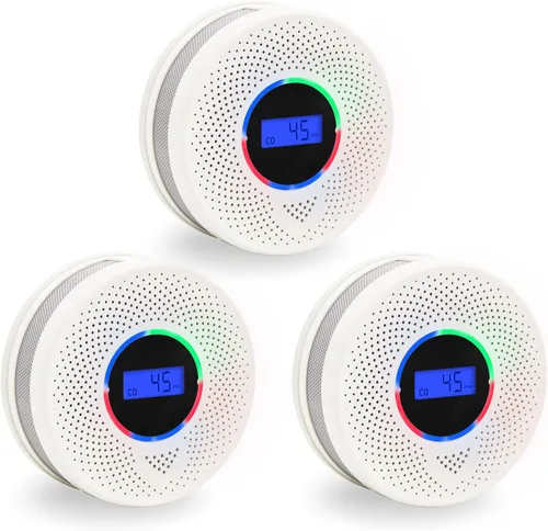 Vista 17 de Kesymo 6Pack Detector de Monóxido de Carbono y Humo Interconectado Actualizado, Detector de Humo y Monóxido de Carbono Alimentado por Batería