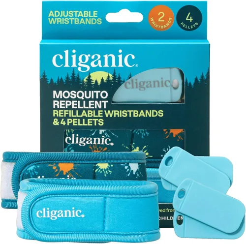 Vista 11 de Cliganic - Paquete repelente de mosquitos (1 clip + 2 bolitas de repuesto), sin DEET, infusión de aceite esencial, esenciales de verano, accesorios