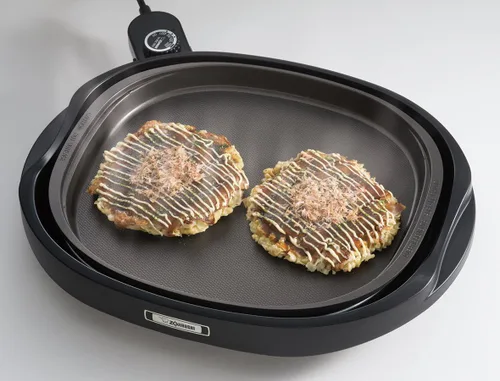 Vista 3 de Zojirushi EA-BDC10TD Gourmet Sizzler - Plancha eléctrica de tamaño único, color marrón oscuro