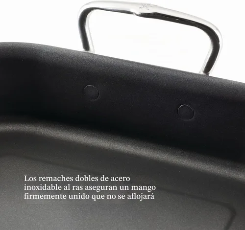 Vista 5 de Hestan Provisiones: sartén antiadherente con revestimiento clásico de 14.5 pulgadas con estante de acero inoxidable