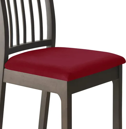 Vista 26 de Fundas de asiento de terciopelo para silla, fundas de asiento suaves y elásticas para comedor y cocina, protector de asiento de silla extraíble