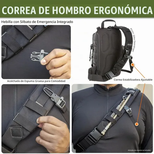 Vista 8 de Maxpedition Sitka Gearslinger Negro