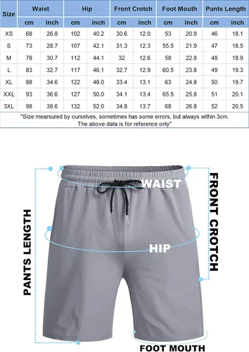 Vista 6 de COOFANDY - Paquete de 2 pantalones cortos de entrenamiento para hombre de 7 pulgadas, de secado rápido, pantalones cortos deportivos ligeros