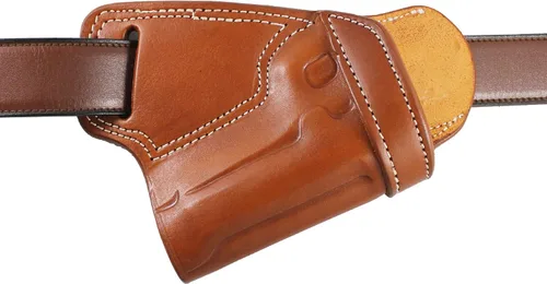 Vista 3 de YT HOBBY Funda de Pistola de Cuero Artesanal Premium SOB (Small of Back)