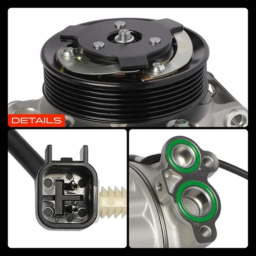 Vista 9 de A-Premium Compresor de aire acondicionado con embrague compatible con Land Rover Range Rover 2010-2012, LR4 2010-2013, Range Rover Sport y Jaguar